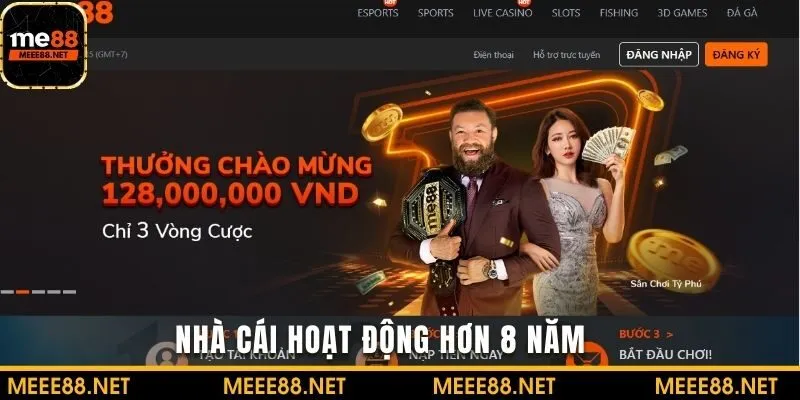 Website nhà cái ra mắt thị trường hơn 8 năm