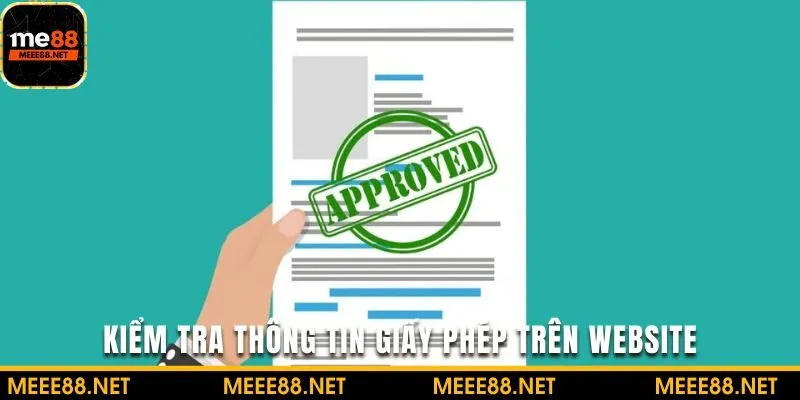 Kiểm tra thông tin giấy phép ngay trên website chính thức của hệ thống