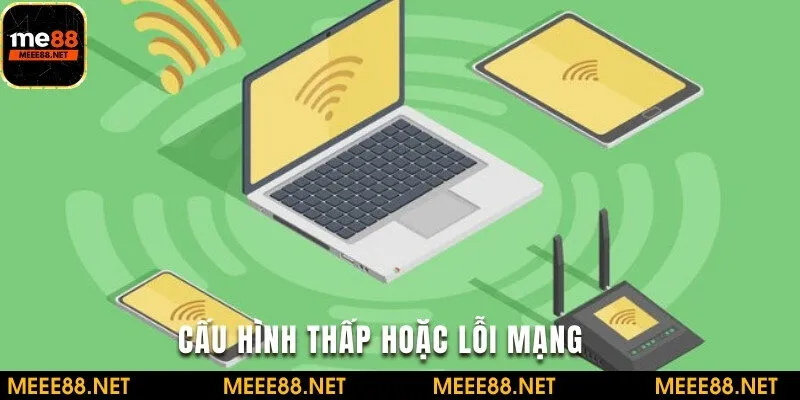 Cấu hình thấp hoặc mạng lỗi